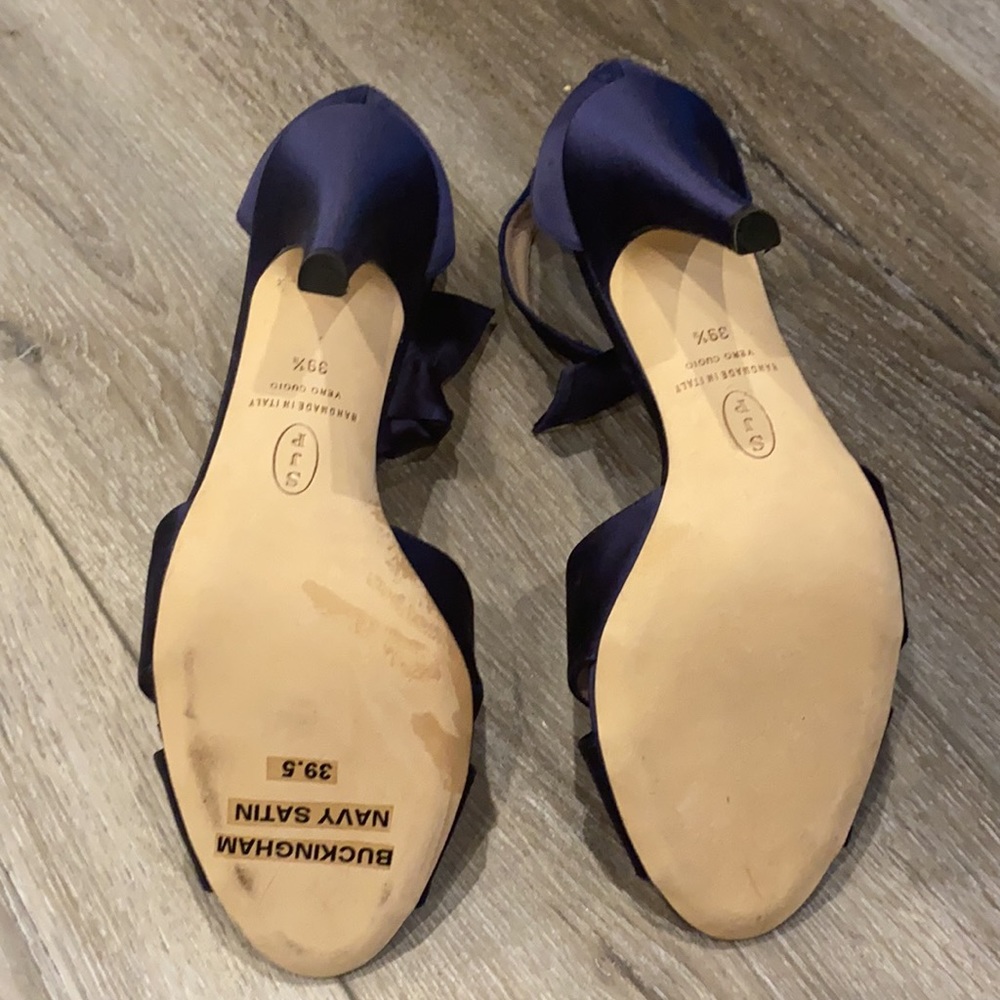 SJP Buckingham Navy blue heels - Picture 6 of 7